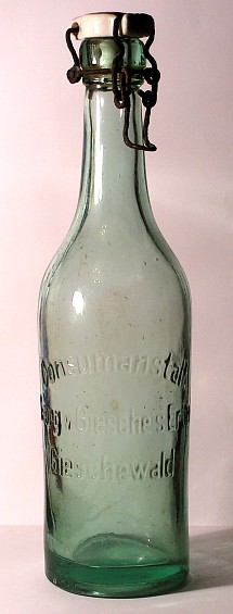 Butelka z napisem Gieschewald