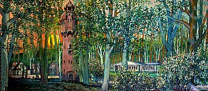 Wieża ciśnień, olej, 1987