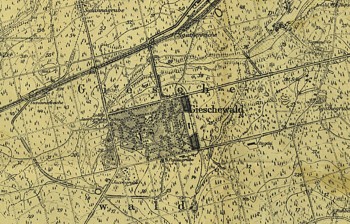 Giszowiec na mapie z 1920 roku