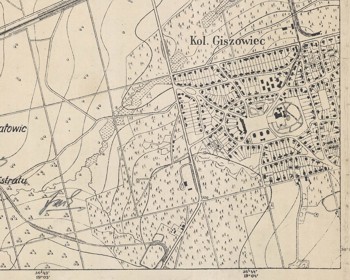 Giszowiec na mapie z 1926 roku