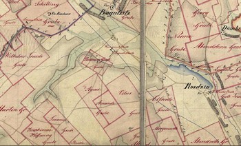 Mapa pól górniczych z połowy XIX w.