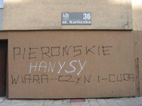 Giszowiec, Jeden z wielu bloków „przyozdobionych” przez wandali