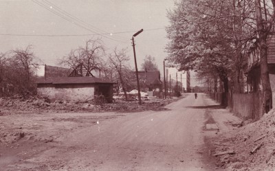 Giszowiec, Obecna ul. Mysłowicka, widok w kierunku bloków „NRD-owskich”