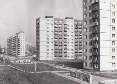 Giszowiec, Widok na bloki przy obecnej ul. Wojciecha w kierunku północnym