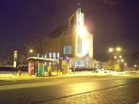 Kościół p.w. św Barbary nocą